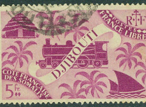 Franska Somalia – M  257 Djibouti-symbolik, 5 Fr stpl