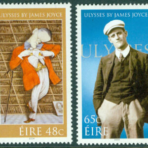 Irland – M 1588-1589 James Joyce (1882–1941), författare, 2 kpl **
