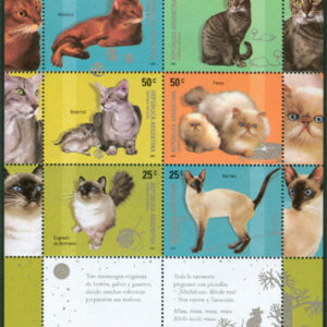 Argentina – M 2976-2981 Huskatter, miniark kpl **