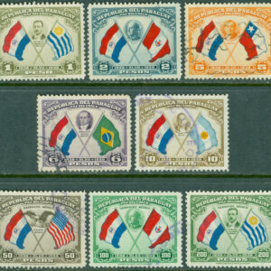 Paraguay – M  472-473, 475-477, 483-485 Fredsavtalet med Bolivia 1 år, 8 ol stpl