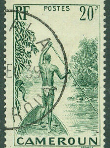 Kamerun – M  155 Båtfarare, 20 Fr stpl