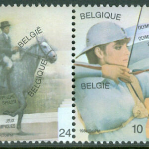 Belgien – M 2173-2174 OS i München 1974, bl.a. dressyr och bågskytte, 2 ol **