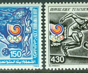 Tunisien – M 1174-1175 OS i Seoul 1988, 2 kpl **