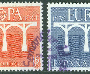 Spanien – M 2633-2634 Europa 1964 – CEPT-konferens, 2 kpl stpl