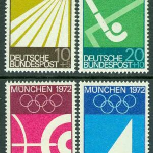 Tyskland – M  587-590 OS i München 1972 II, 4 kpl **