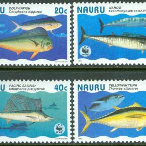 Nauru – M  437-440 Fiskar – Naturskydd – WWF, 4 kpl **