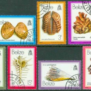Belize – M  583-591 Musslor och havssnäckor, 9 ol stpl