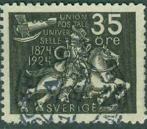 F  217 Världspostföreningen 35 öre stpl STOCKHOLM 1?.12.24  (A/U)