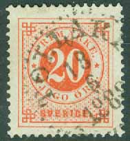 F   46 Ringtyp ph 20 öre. TOLLARP 18.6 188?  (L/Sk)