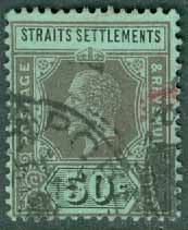 Straits Settlements – M  148 xa Kung George V, 50 C stpl