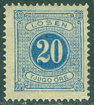 Sverige – F L 16 Lösen t. 13, 20 öre **