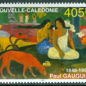 Nya Kaledonien – M 1127 ”Kvinnor med hund”, målning av P Gauguin, fransk konstnär. 1 kpl **
