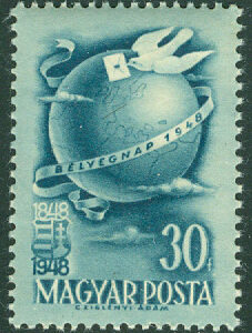 Ungern – M 1034 Frimärkets Dag 1948, 1 kpl **