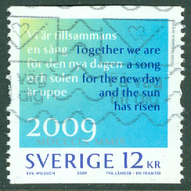 F 2711 Två länder – en framtid 200 år, 12 kr stpl