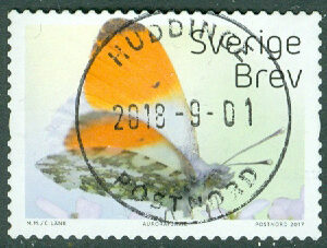 F 3169 Fjärilar. Prakt HUDDINGE 2018-9-01  (B/Söd)