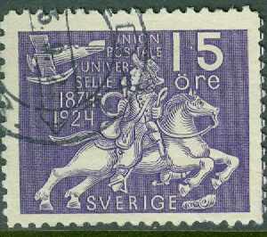 F  213 Världspostföreningen 15 öre stpl, kt