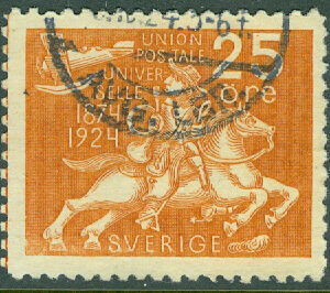 F  215 Världspostföreningen 25 öre stpl