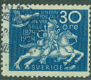 F  216a Världspostföreningen 30 öre stpl