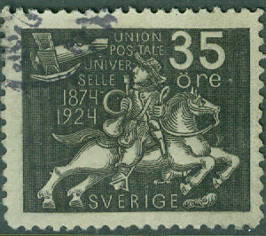 F  217 Världspostföreningen 35 öre stpl STOCKHOLM 1?.12.24  (A/U)