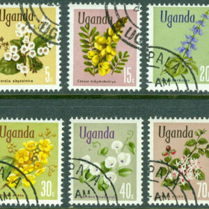 Uganda – M  105, 107-110, 113 Inhemsk flora, 6 ol stpl