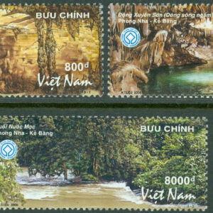Vietnam – M 3439-3441 UNESCOS världsarv; Phong Nha-grottan och Kẻ Bàng-djungeln, 3 kpl **