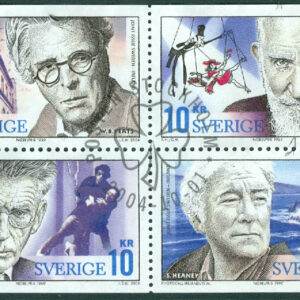 F 2439-2442 HBL Nobelpristagare – Litteratur. HBL kpl stpl STOCKHOLM 2004-10-01 (A/U)