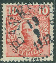 F   62 Medaljong 10 öre. BANKERYD 19.9 1912  (F/Sm)