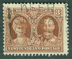 Newfoundland – M  131 Kung Georg V och drottning Mary, 3 C stpl