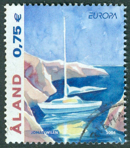 Åland – F  235 Europa 2004 – Fritid, 1 kpl stpl