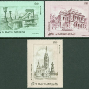 Ungern – M 4270-4272 Budapests sevärdheter (I), 3 kpl **