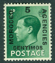 Marocko – Brittisk post – M  143 I Edward VIII, 5 C **