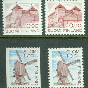 Finland – F  893-894 Bruksmärken, Tavastehus slott och kvarn i Harrström, 4 kpl **