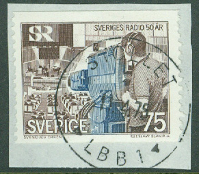 F  907 Sveriges Radio 50 år. STÖLLET LBB 1  11.4.75 på klipp (S/Vär)