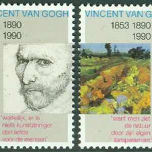 Nederländerna – M 1377-1378 100-årsdagen av Vincent van Goghs födelse, 2 kpl **
