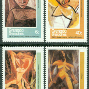 Grenada Grenadines – M  442-445 Pablo Picassos födelse 100 år, 4 kpl **