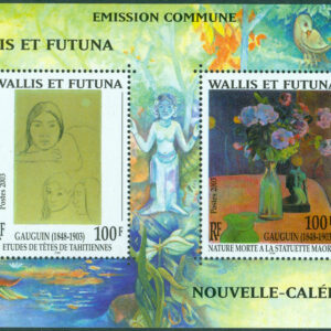 Wallis et Futuna – M  855 (BL 13) Paul Gauguin död 100 år, block kpl **