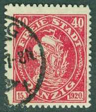 Danzig – M   56 Handelsfartyg, 40 Pf stpl