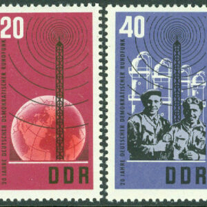 DDR – M 1111-1112 Deutsche Demochratische Republik 20 år, 2 kpl **