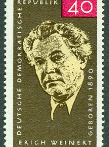DDR – M 1124 Erich Weinert (1890-1953), författare. 1 kpl **