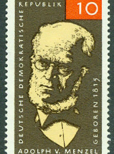 DDR – M 1146 Adolph von Menzel (1815-1905), målare och grafiker, 1 kpl **