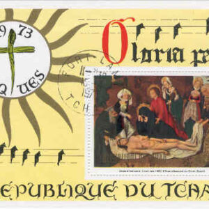 Tchad – M BL  59 Påsk 1973 – Konst – Jesu begravning, Block