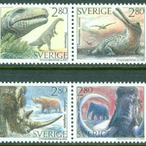 Sverige – F 1755-1758 Förhistoriska djur, 4 kpl **