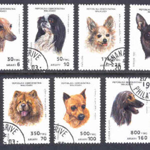 Madagaskar – M 1299-1305 Hundar, 7 kpl stpl
