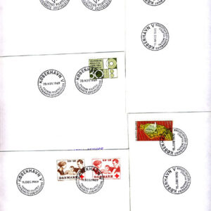 Danmark – FDC 1969-1970 – 5 st KV 55:-