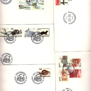 Danmark – FDC 1975-1976 – 5 st KV 70:-
