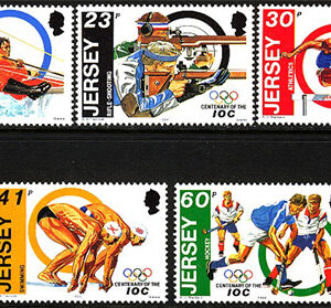 Jersey – M  660-664 Sport – Olympiska kommittén IOC 100 år, 5 kpl **