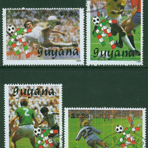 Guyana – M 3059-3062 VM i Fotboll i Italien 1990, 4 kpl stpl
