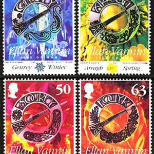 Isle of Man – M  810-813 4 årstider, vacker serie 4 kpl **