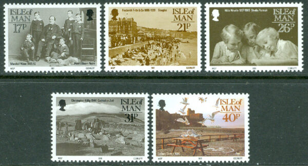 Isle of Man - M  452-456 Gamla fotografier, 5 kpl **