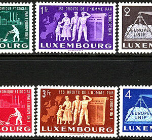 Luxemburg – M  478-483 Europa enas, vacker serie 6 kpl *